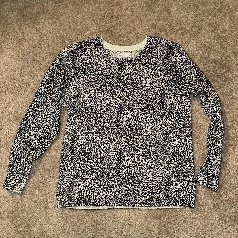 Croft & Barrow Animal Print Sweater